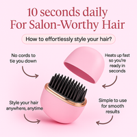 Velora™ Wireless Hair Straightener | Smooth Hair Anytime, Anywhere