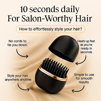 Velora™ Wireless Hair Straightener | Smooth Hair Anytime, Anywhere